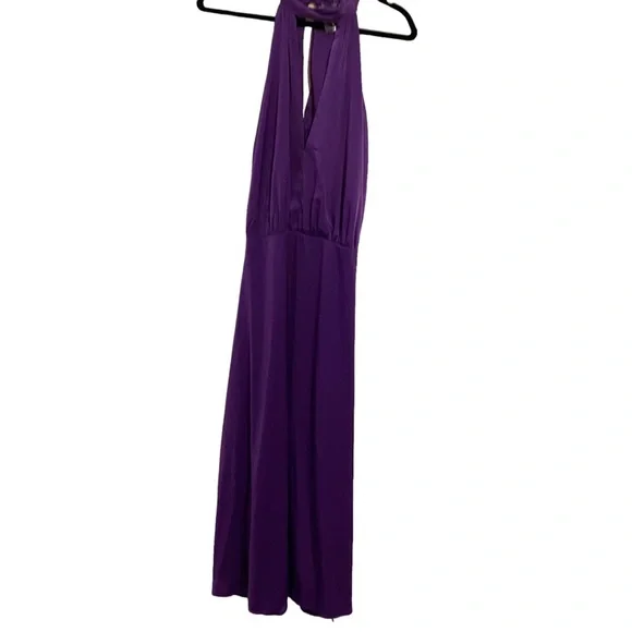 Ashley Stewart Purple Halter Maxi Dress Sz 14 - Picture 4 of 7